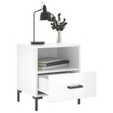 Bedside Cabinets 2 pcs High Gloss White 40x35x47.5 cm Engineered Wood 827441