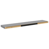 Floating Wall Shelves 4 pcs Grey 120x23.5x3.8 cm MDF 323864
