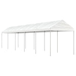 Gazebo with Roof White 11.15x2.28x2.69 m Polyethylene 3155505