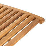 Sun Lounger Teak Teak Wood Large Foldable Sun Lounger 316151