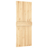 Sliding Door with Hardware Set 80x210 cm Solid Wood Pine 3203055