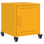 ZNTS Bedside Cabinets 2 pcs Mustard Yellow 36x39x43.5 cm Steel 846621