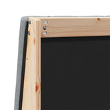 Upholstered Headboard Light Grey 180 cm Solid Pine Wood 879379