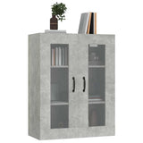 Hanging Wall Cabinet Concrete Grey 69.5x34x90 cm 812289