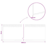 Lawn Edging 20 m x 10 cm Galvanised Steel Silver 42030383