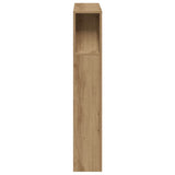 LED Headboard Artisan Oak 100x18.5x103.5 cm Engineered Wood 857683