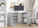 Desk with Drawer Concrete Grey 100 x 40 x 75 cm Engineered Wood 8000455