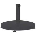 Outdoor Umbrella Base Dark grey 48 x 48 x 32 cm Steel, Concrete 42010012