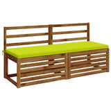 2-Piece Bench Cushions SOEST 2 pcs 100% Polyester Bright Green 949399