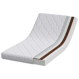 Mattress with Coconut Layer White 120 x 60 cm PU Foam 4106376