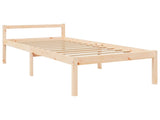 Senior Bed without Mattress Small Single Solid Wood 3195441