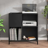 Record Cabinet Black Engineered wood, metal Record Cabinet 831998