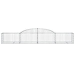 Arched Gabion Baskets 17 pcs 300x50x40/60 cm Galvanised Iron 3146660