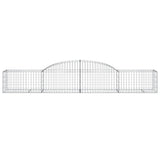 Arched Gabion Baskets 17 pcs 300x50x40/60 cm Galvanised Iron 3146660