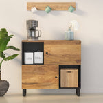 Sideboard with 2 Doors 80x33x75 cm Solid Wood Mango 352924