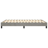 Box Spring Bed Frame Light Grey Double Velvet 3121190