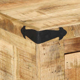 Bench with Drawer Brown 110 x 35 x 50 cm Rough Mango 4019631