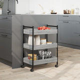 Kitchen Trolley Grey Sonoma 50x30x70 cm Engineered Wood 842359