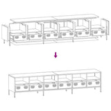 TV Cabinet Anthracite 202x39x43.5 cm Cold-rolled Steel 3307157