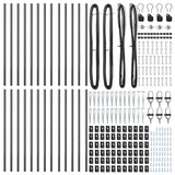 Ground Spike Fence Post 26 pcs Grey Powder-Coated Steel 3350181