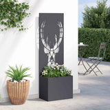 Garden Privacy Screen Anthracite 50 x 150 cm Cold-rolled steel 876485
