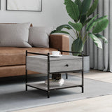 Coffee Table Grey Sonoma 50x50x50 cm Engineered Wood 833968