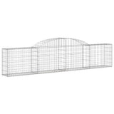 Arched Gabion Baskets 5 pcs 300x30x60/80 cm Galvanised Iron 3146488