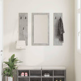 Wall-Mounted Coat Rack Concrete Grey 96 x 1.5 x 90 cm 874534