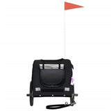 Pet Bike Trailer Black Oxford Fabric and Iron 93877