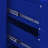 Chest of Drawers Navy Blue 80x35x101.5 cm Steel 336199