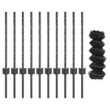 Fence and Post Grey 0.6 x 10 m Steel 3336258