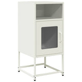 Bedside Cabinet White 36x39x78 cm Cold-rolled Steel 853415