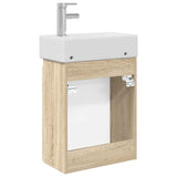 Bathroom Vanity Unit with Tap Sonoma Oak 45.5 x 22.5 x 84 cm 889453