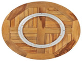 Table Disk Teak Smooth teak hardwood A good size Swivel 49386