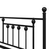 Daybed Frame Black 90 x 190 cm Steel 42002665