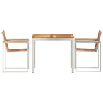 Garden Dining Set 3 pcs Solid Wood Teak 3334821