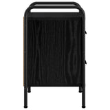 Bedside Cabinet 2 pcs Black Oak 40 x 30 x 50 cm Engineered Wood 8013483