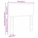 Headboard Gloss White Engineered wood 888610