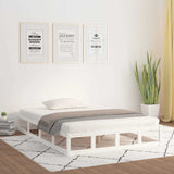 Bed Frame without Mattress White 140x200 cm Solid Wood 820797