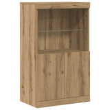 LED Sideboard Brown 60 x 37 x 100 cm Engineered Wood 863034