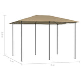Gazebo 3x4x2.6 m Taupe 160 g/m 313615