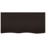 Basin Shelf Wall Mounted Steel and Solid Wood Oak 3302626