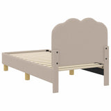Toddler Bed Frame with Headboard Light Grey 70 x 140 cm 42010966