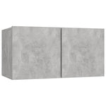 6 Piece TV Cabinet Set Concrete Grey Engineered Wood 3079102
