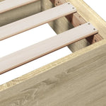 Bed Frame with Drawers without Mattress Sonoma Oak 75x190 cm Small Single 3280351
