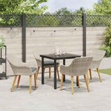 Dining Set Light grey Poly rattan 3261713