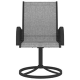 Dining Set Anthracite, Grey Powder-coated steel, Textilene 3060285