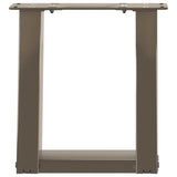 Coffee Table Legs U-Shaped 2 pcs Natural Steel 30x cm Steel 4012739