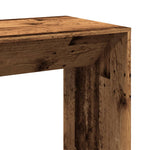 ZNTS Bar Table Old Wood 102x50x103.5 cm Engineered Wood 854434