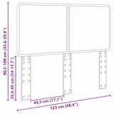 Headboard Old Wood Engineered wood 887910